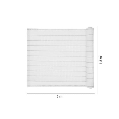 Paravan pentru balcon, terasa, gard, bej, 185 g/m2, UV, 5x1.5 m