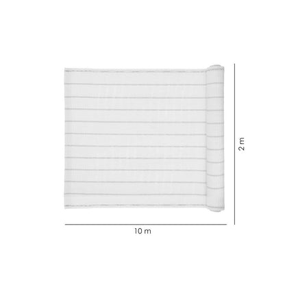 Paravan pentru balcon, terasa, gard, bej, 185 g/m2, UV, 10x2 m