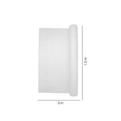 Paravan pentru balcon, terasa, gard PVC, verde, 1300 g/m2, UV, 3x1.5 m