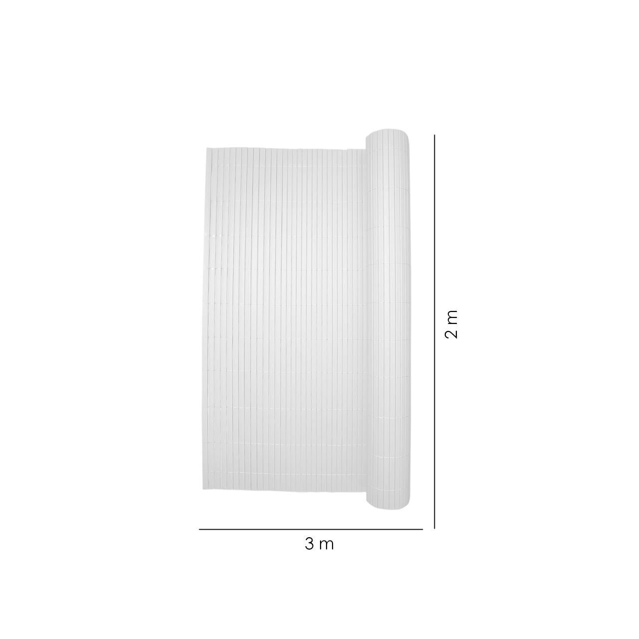 Paravan pentru balcon, terasa, gard, PVC, tip bambus, 1300 g/m2, UV, 3x2 m