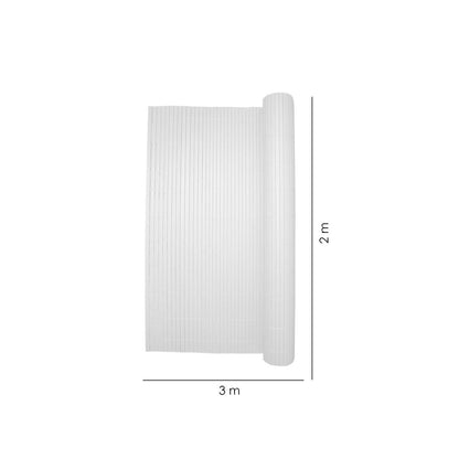 Paravan pentru balcon, terasa, gard, PVC, tip bambus, 1300 g/m2, UV, 3x2 m