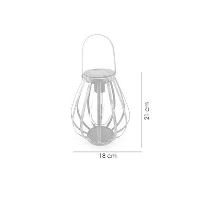 Lampa solara pentru gradina, tip felinar, LED, 18x21 cm, Hadar