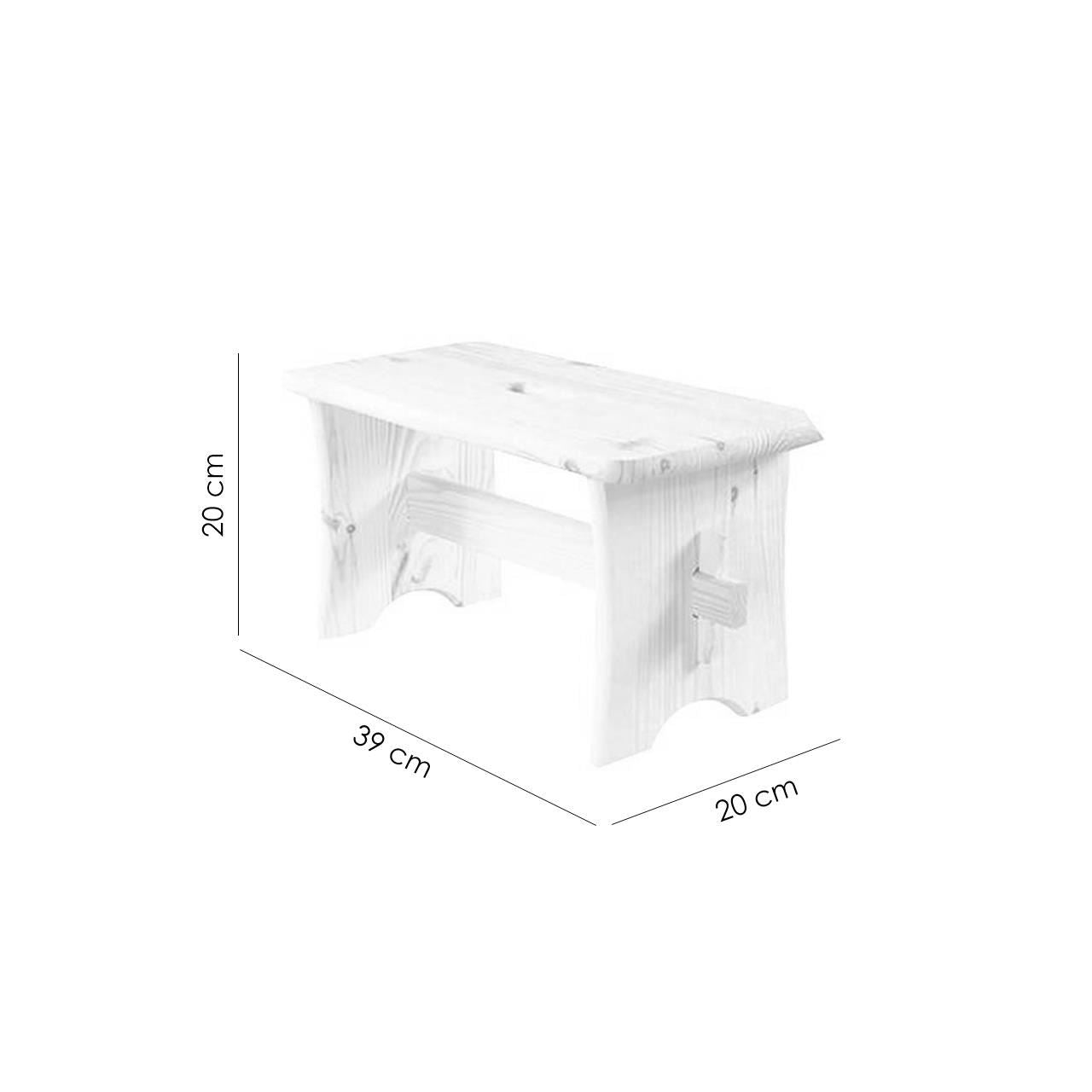 Scaun mic de lemn, 39x20x20 cm