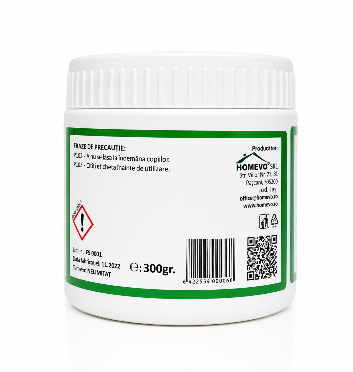 HOMEVO PROTECTIE SCOARTA 300G - Mastic cu Capsaicina - Cerbi, Caprioare, Iepuri, Capre, Pepiniere, Livezi