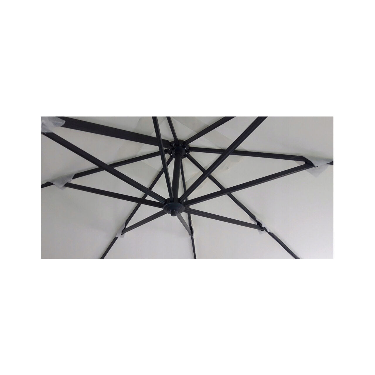 Umbrela gradina/terasa, cu articulatie, gri, 250x250 cm, Roma