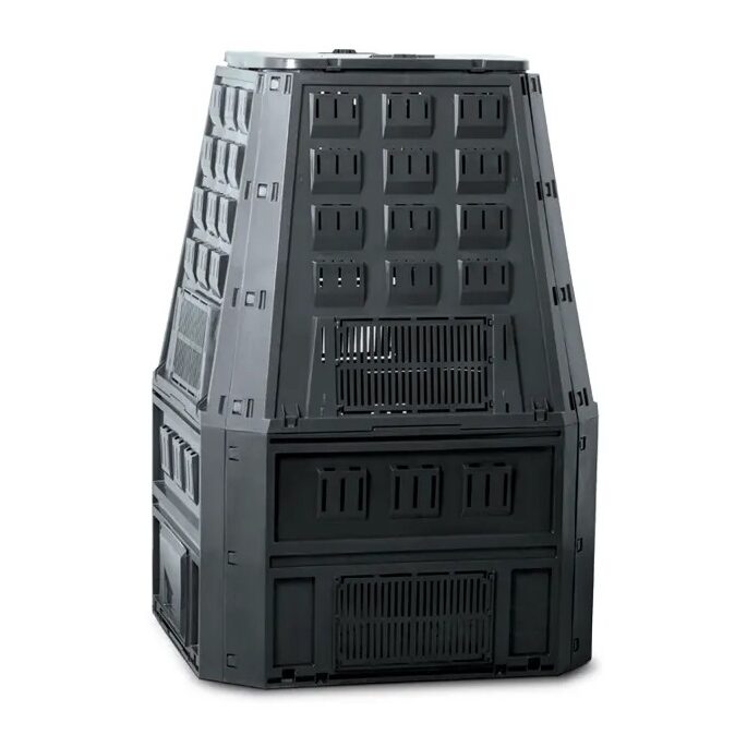 Compostor de gradina, 850 L, negru, Evogreen