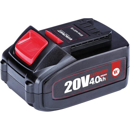 Acumulator 20 V, 4 Ah Li-ion, incarcare rapida, Worcraft