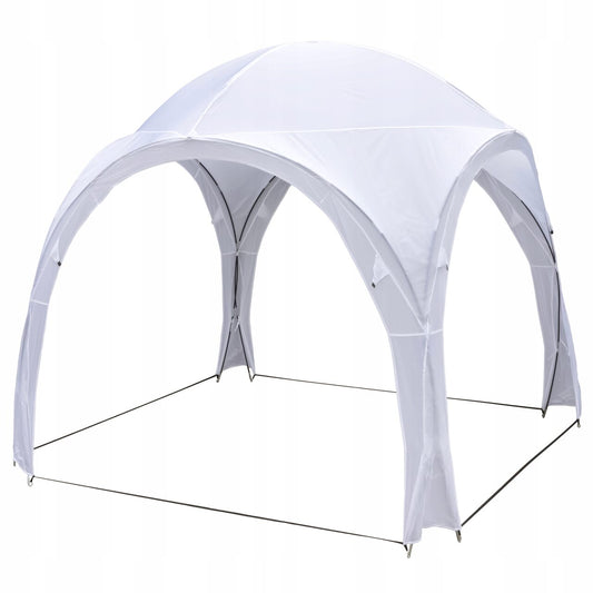 Pavilion pentru gradina/comercial, pliabil, alb, 3.2x3.2x2.5 m, Jumi