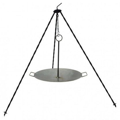 Disc pentru gratar, metalic, cu picioare si agatator, 60x32 cm, Perfect Home
