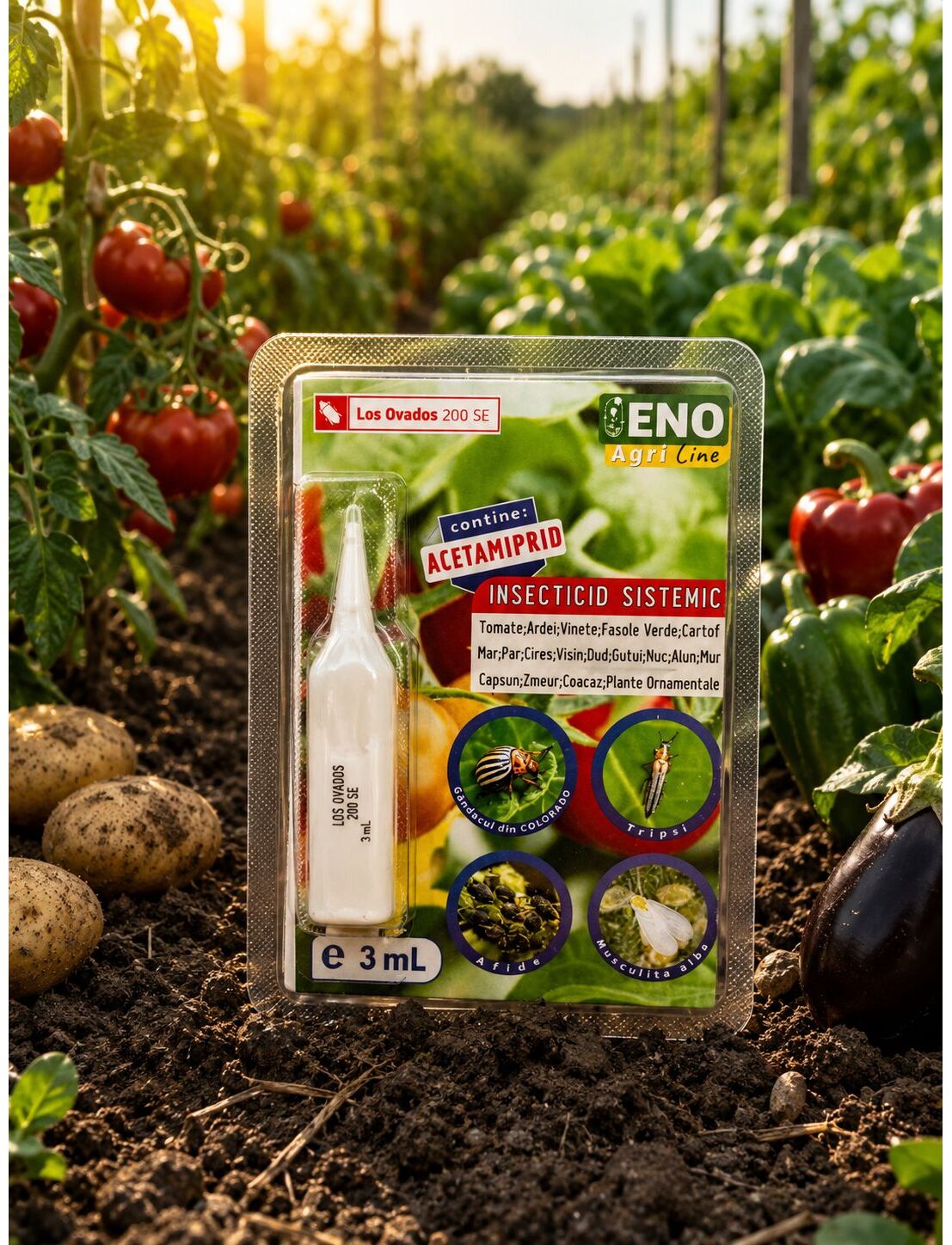 Los Ovados 200 SE - Insecticid Neonicotinoid cu Actiune Tripla - Grau, Rapita, Cartof, Mar, Par, Cires, Vinete - Contact, Ingestie, Sistemic, Innvigo