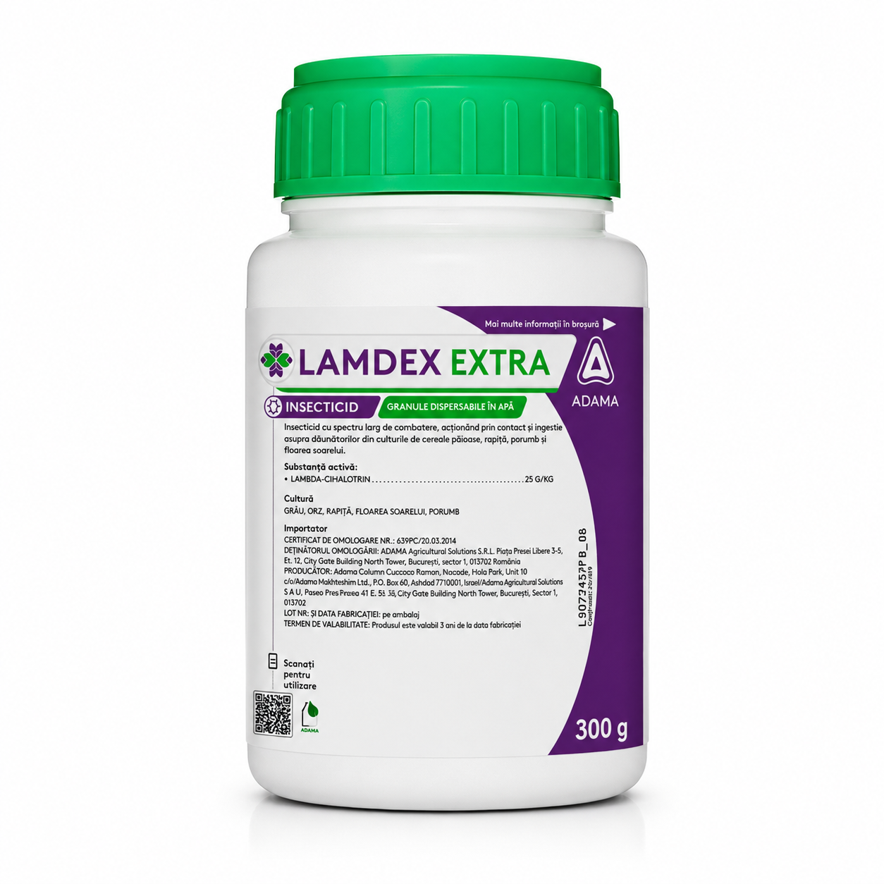 Lamdex Extra - Insecticid Piretroid de Contact si Ingestie - Grau, Orz, Rapita, Porumb, Floarea Soarelui, Adama