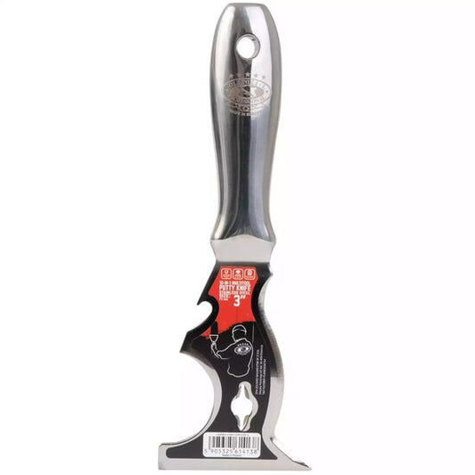 Razuitor inox, maner metalic, multifunctional, 8 cm, Olejnik