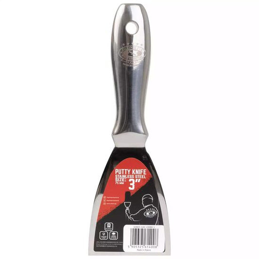 Spaclu inox monobloc, maner metalic, 7.5 cm, Olejnik