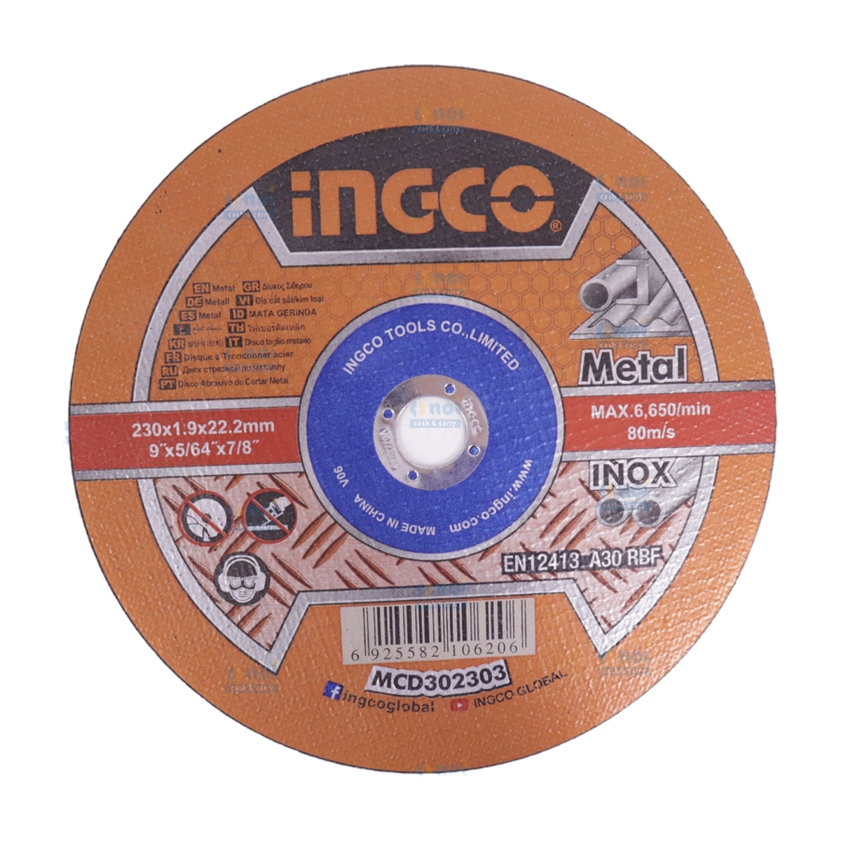 ingco-disc-abraziv-230x1-9mm-mcd302303-37049