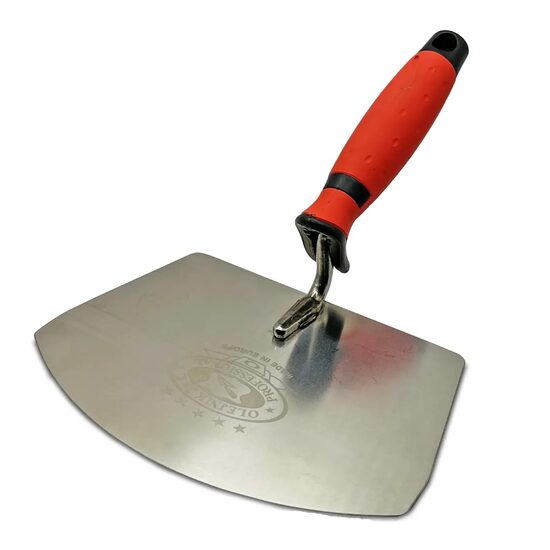 Mistrie inox, trapez, semirotunda, 16 cm, maner soft, Olejnik
