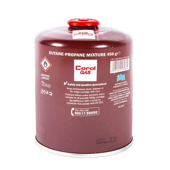 Doza, cartus, gaz propan-butan, 450 g, 7/16", Micul Fermier
