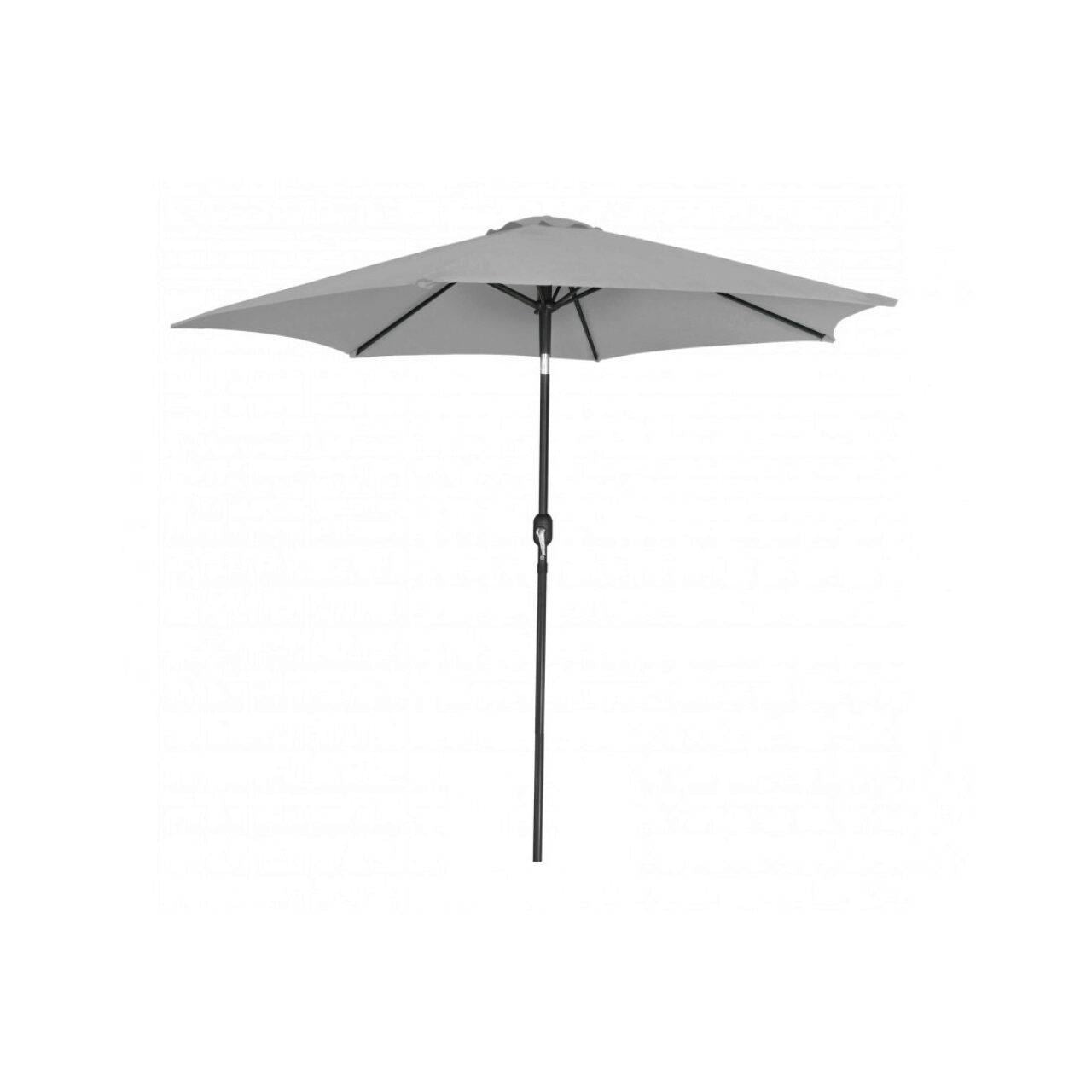 Umbrela gradina/terasa, cu inclinatie, gri, 300 cm