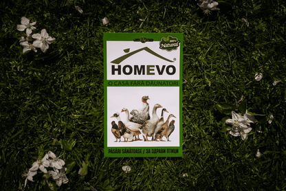 HOMEVO PASARI SANATOASE - Supliment Natural cu Diatomite - Pui si Pasari de Curte - Ouă de Calitate