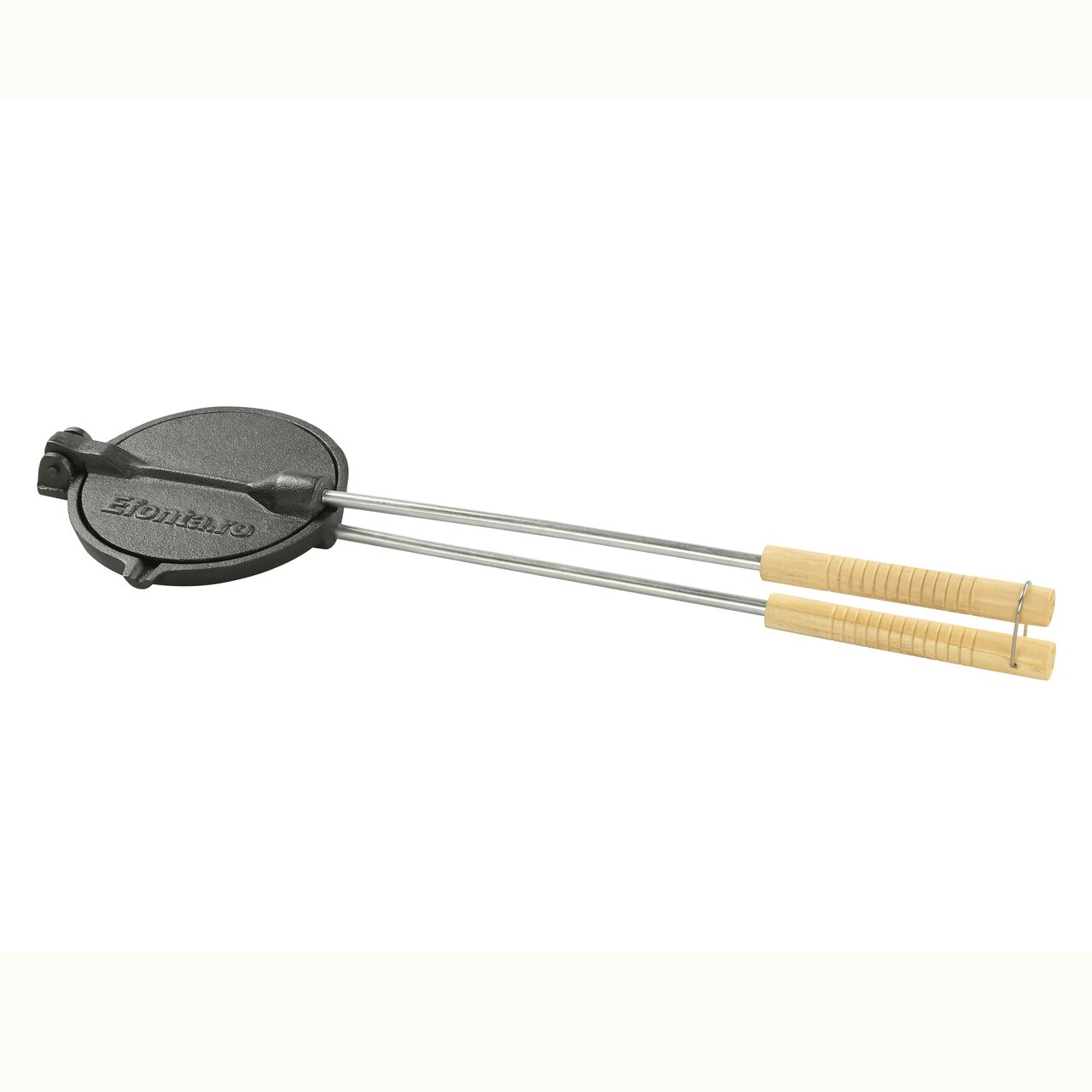 Prajitor pentru slanina, fonta, cu maner, 53 cm, 15 cm, Artool