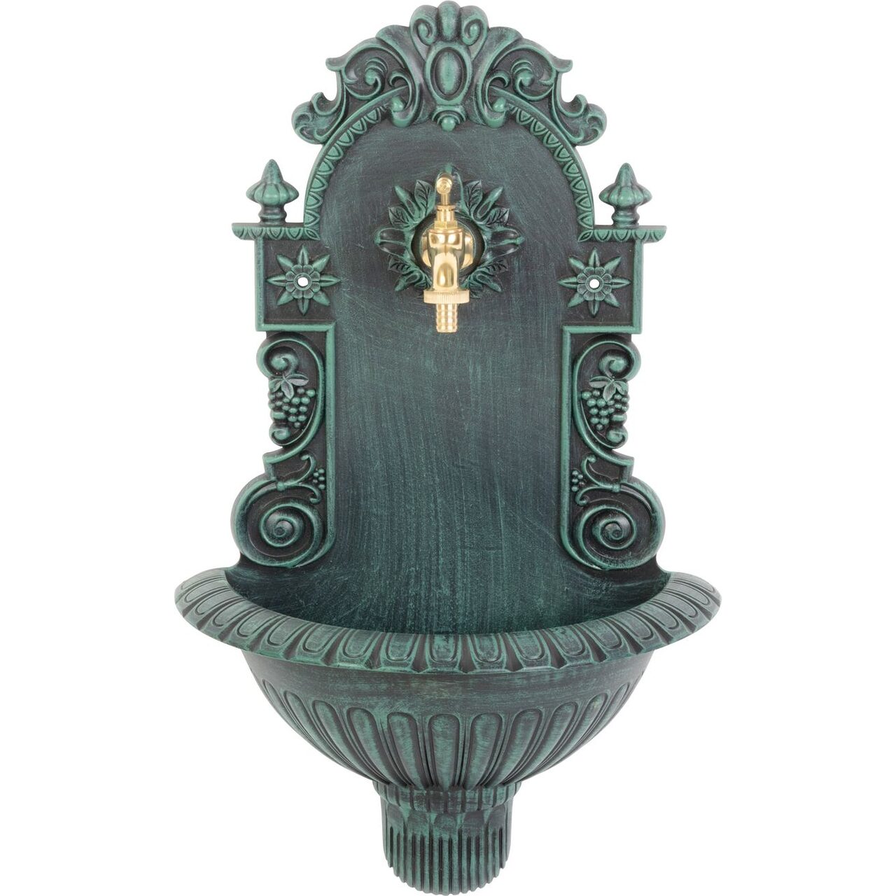 Chiuveta de gradina, aluminiu, verde, 37x19x61 cm, Strend Pro