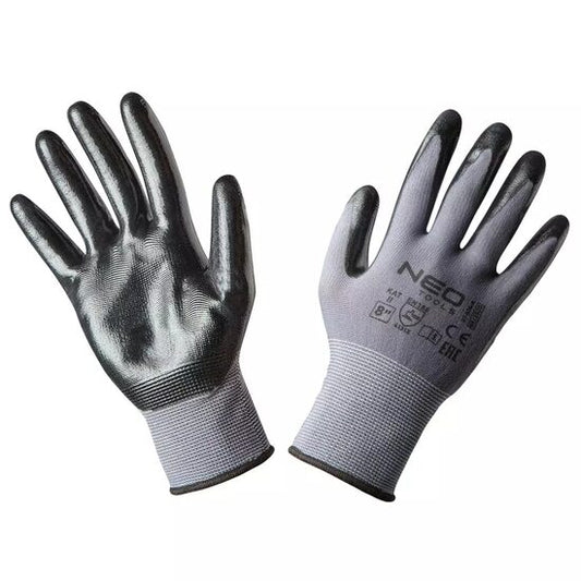 Manusi nylon acoperit cu nitril, NEO, marimea 8