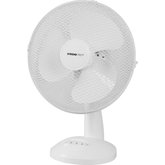 Ventilator de masa, 45 W, 2 viteze, elice 30 cm, functionare silentioasa, 34x48 cm, alb, Strend Pro