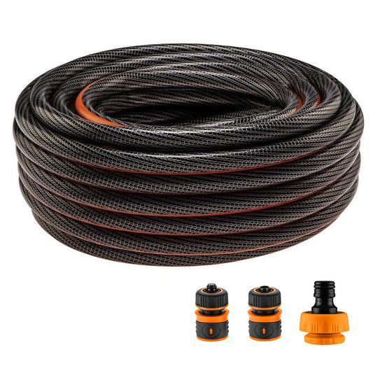 Furtun de gradina, 6 straturi, antirasucire, cu 2 cuple si adaptor, 1/2", 20 m, NEO