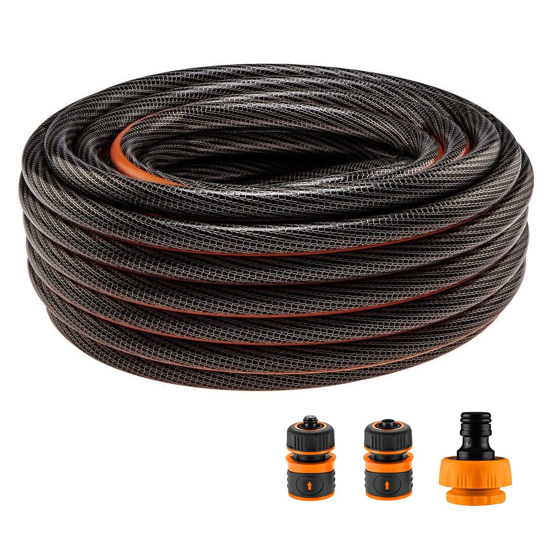 Furtun de gradina, 6 straturi, antirasucire, cu 2 cuple si adaptor, 1/2", 50 m, NEO