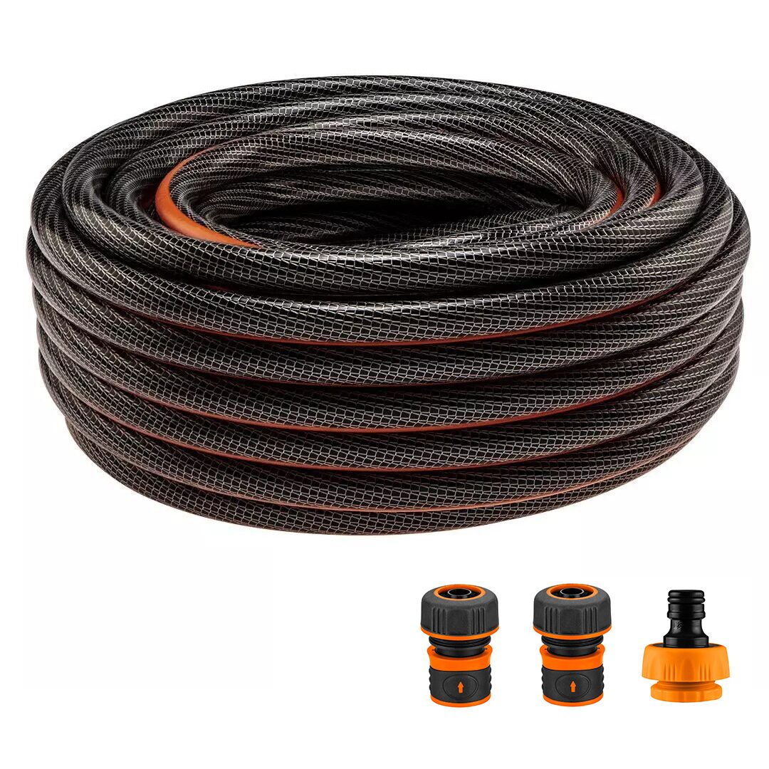 Furtun de gradina, 6 straturi, antirasucire, cu 2 cuple si adaptor, 3/4", 50 m, NEO