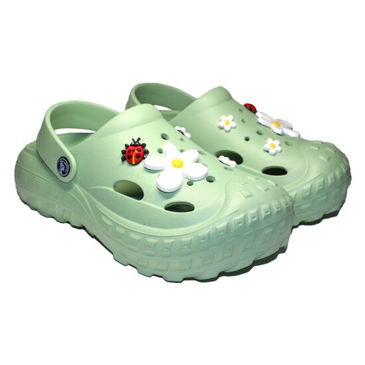 Saboti medicali, clogs, pentru femei, spuma EVA, verde oliv deschis, marimea 41, Jose Amorales