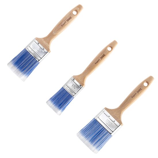 Set 3 pensule pentru vopsele acrilice, latex, 38, 50, 63 mm, Beorol Expert