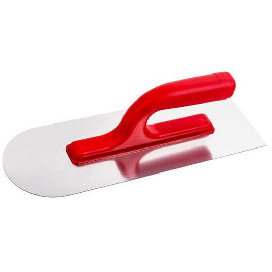 Gletiera inox, semirotunda, 11x32 cm, 0.7 mm, maner plastic, Strend Pro