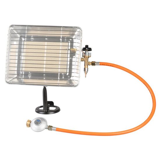 Incalzitor pe gaz, aprindere piezoelectrica, cu furtun si regulator, 1.4-4.2 kW, 305 g/h, Strend Pro