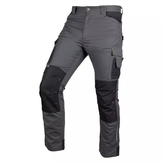 Pantaloni de lucru, poliester, bumbac, intariri genunchi, model Mix&Match, gri, marimea XXL/56, NEO