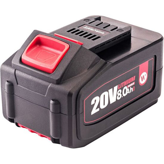 Acumulator 20 V, 8 Ah Li-ion, incarcare rapida, Worcraft