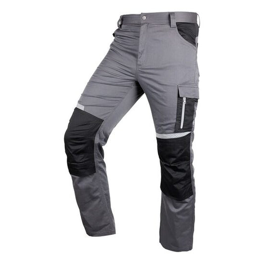 Pantaloni de lucru, bumbac, poliester, intariri genunchi, model Mix&Match, gri, marimea L/52, NEO