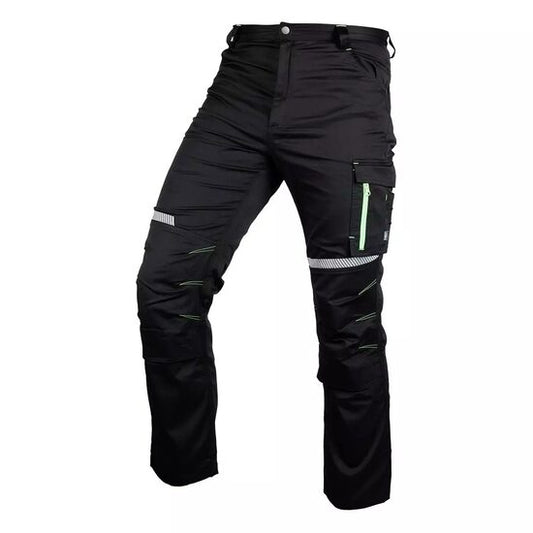 Pantaloni de lucru, bumbac, poliester, intariri genunchi, model Mix&Match, negru, marimea XXL/56