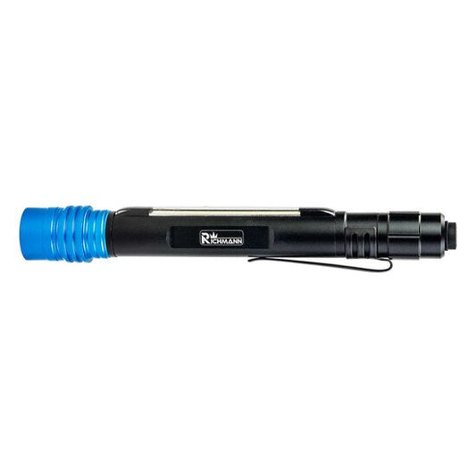 Lanterna mini, tip stilou, LED 1W + LED 3W, 100 lm + 200 lm, ZOOM, 50 m, Richmann