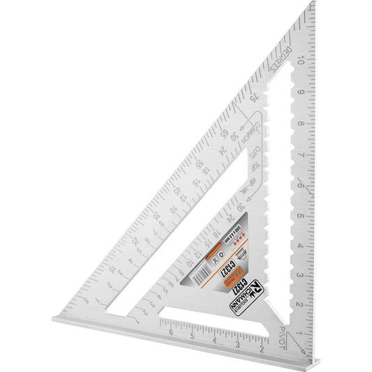 Echer tamplar/dulgher, aluminiu, triunghiular, cu picior, 300x4.4 mm, Richmann Exclusive