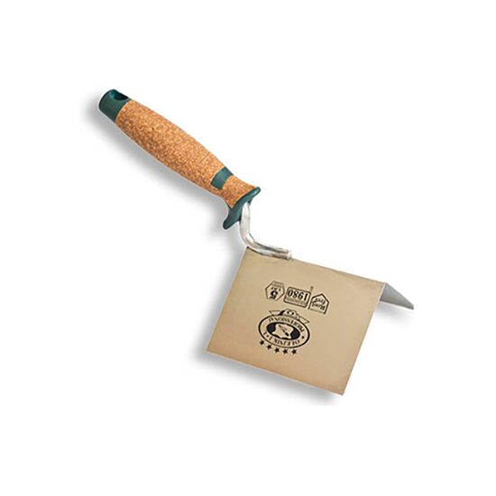 Mistrie inox, colt exterior, sudura in puncte, 7.5x11 cm, maner pluta, Olejnik