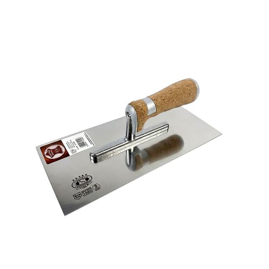 Gletiera inox, 28x13 cm x 0.7 mm, maner piele Alcantara, Olejnik