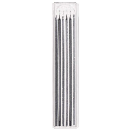 Mine de rezerva pentru creion tamplar, mecanic, HB, set 6 buc, negru, Richmann Exclusive