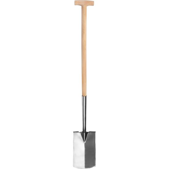 Harlet, cazma, drept, inox, coada lemn, 55x18x118 cm, Strend Pro Premium