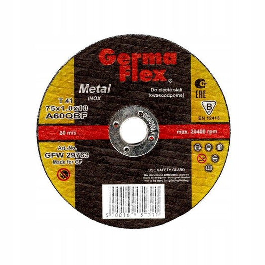 Disc debitat inox, 75x1.0x10 mm, Germa Flex