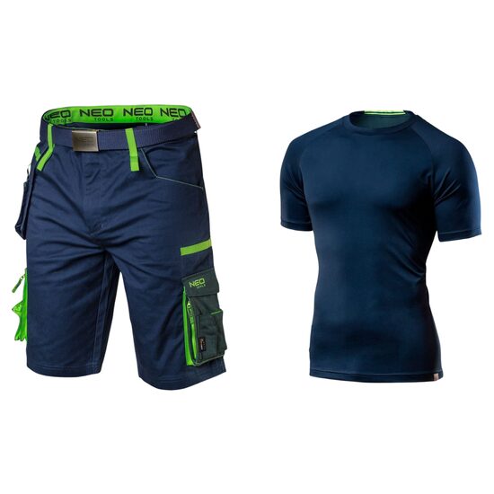 Set pantaloni scurti cu tricou maneca scurta, model Premium, marime L, NEO