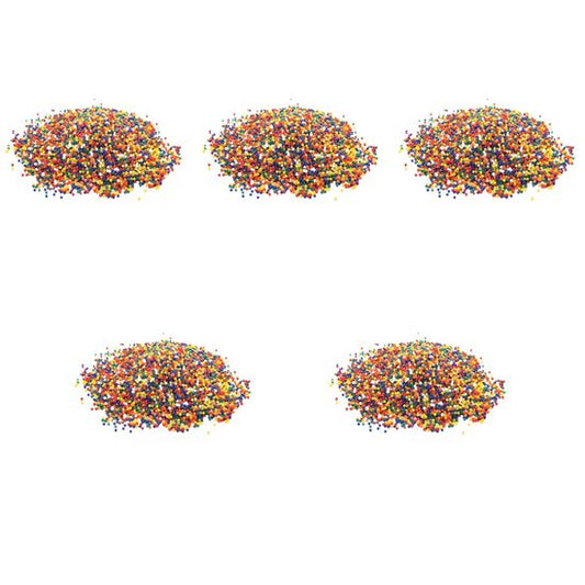 Set 5 bile decorative hidrogel, pentru udarea plantelor, multicolor, 5 g