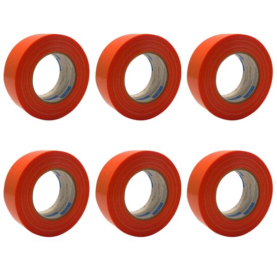 Set 6 benzi mascare pentru suprafete rugoase, portocalii, 48 mm x 50 m, tencuieli exterioare