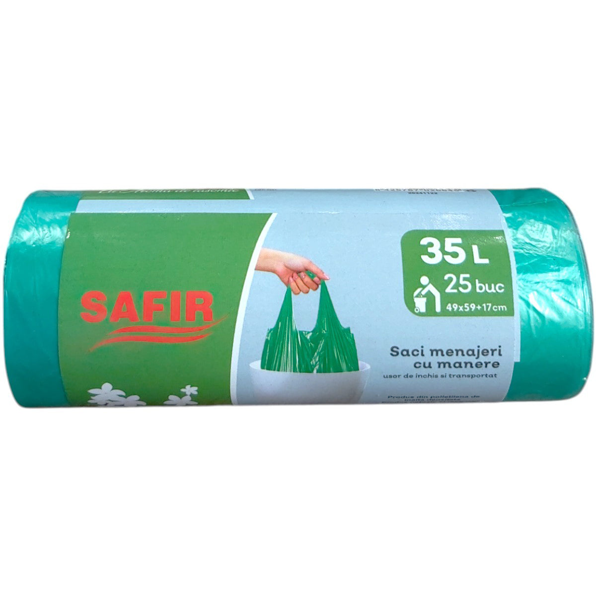 safir-saci-menaj-parfumati-cu-manere-35l-49x59cm-25buc-rola-49443