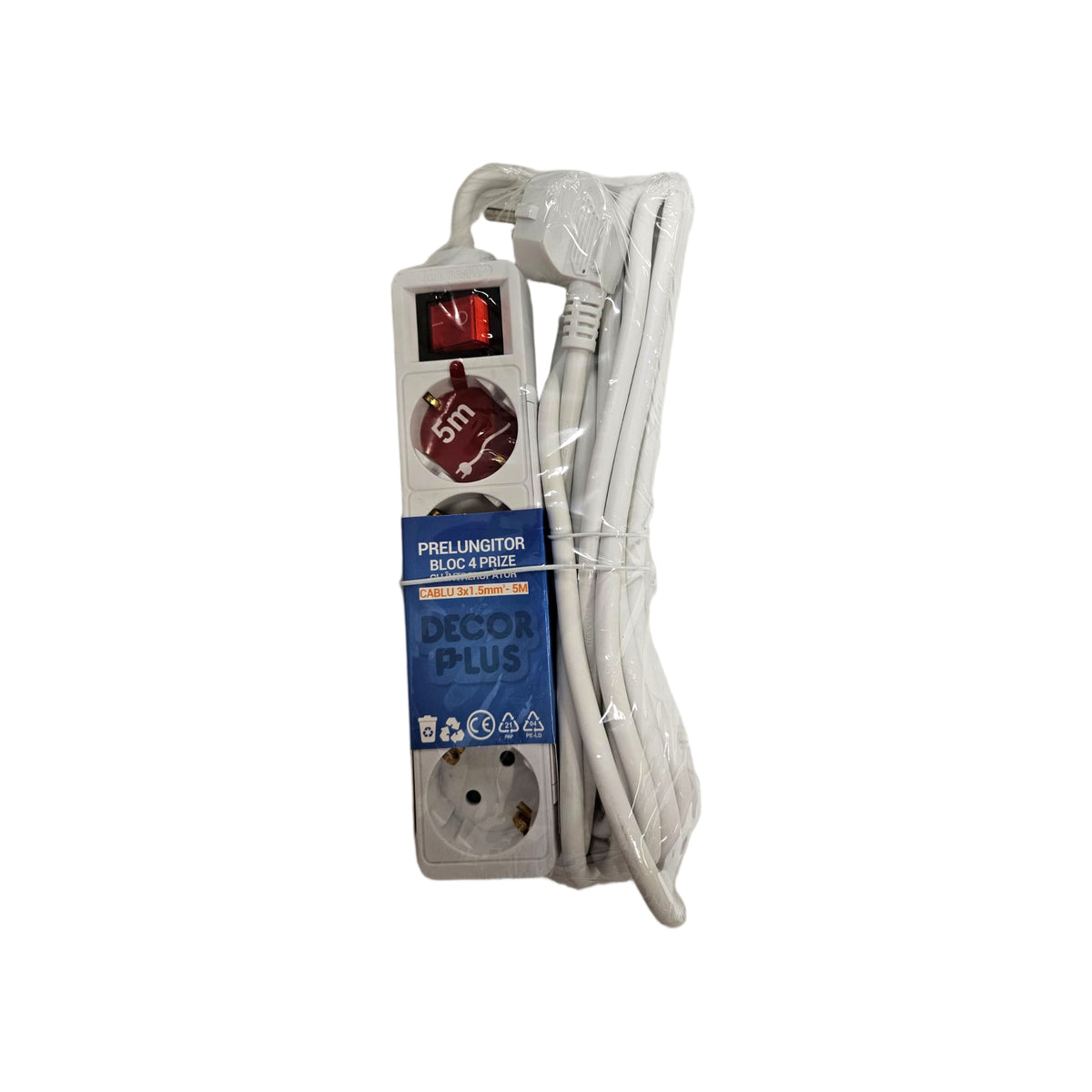 decor-plus-prelungitor-bloc-5m-4p-intrerupator-3x1-5mm-53422