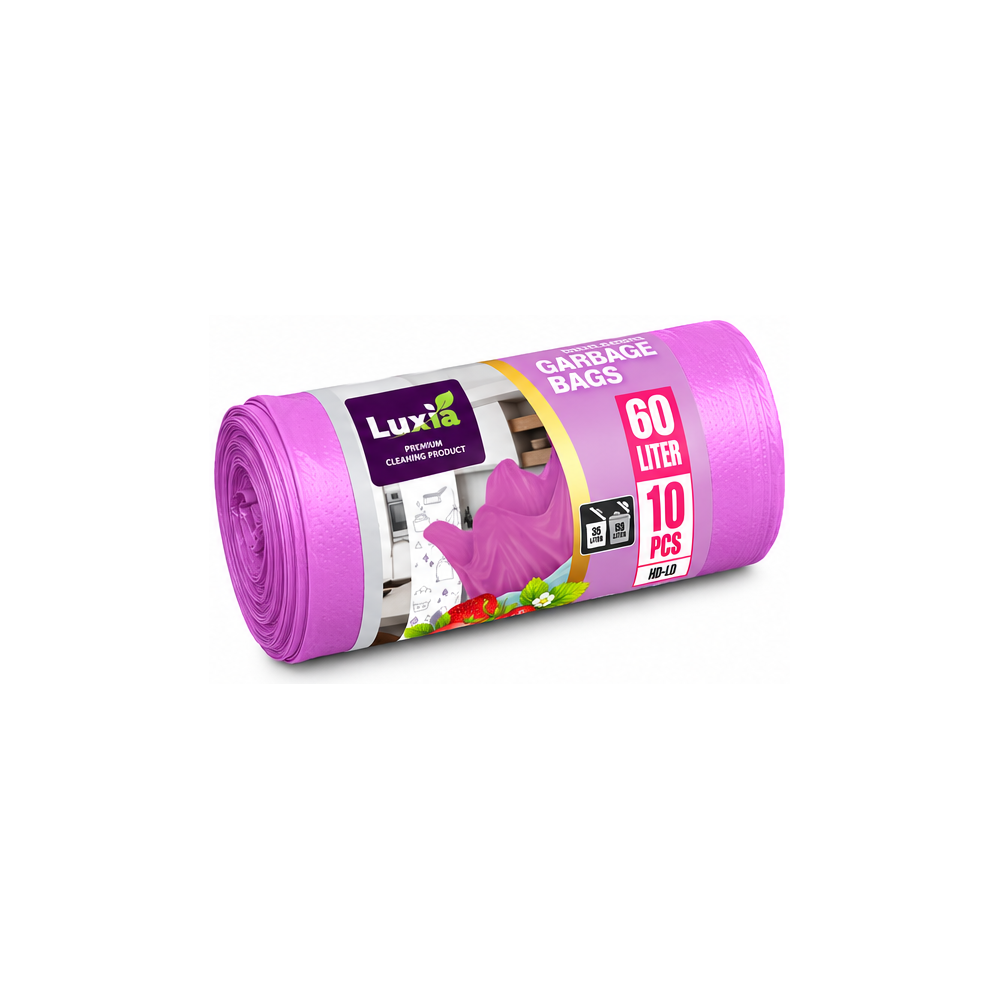 luxia-saci-menaj-capsuni-60l-10buc-cu-urechi-parfumati-63472